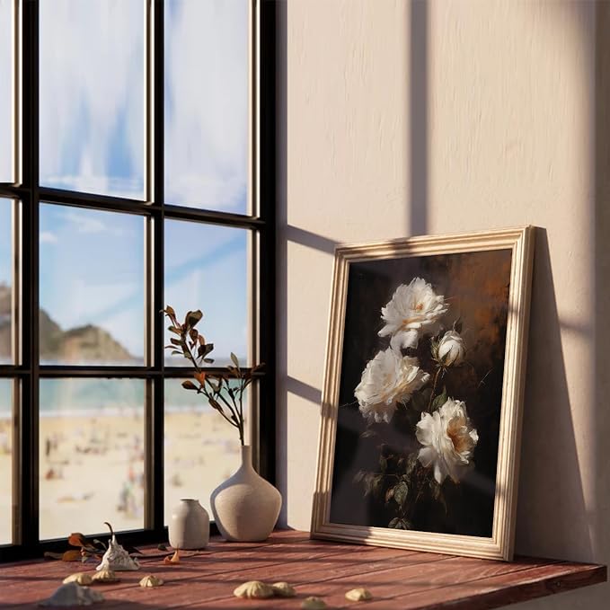 XOCUUI Vintage Flowers Canvas Wall Art Unframed Wall Decorations Mid Century Modern Wall Decor Botanical Wall Art for Farmhouse Kitchen Office Bathroom Decor 8x10 - Image 6