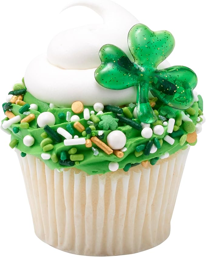 DecoPac St. Patrick's Day Fusion Mix Sprinkles, 26oz, Green, White Candy Sprinkles in Handheld Container, Edible Decorations For Celebration Cakes, Cupcakes, Cookies and Donuts - Image 6