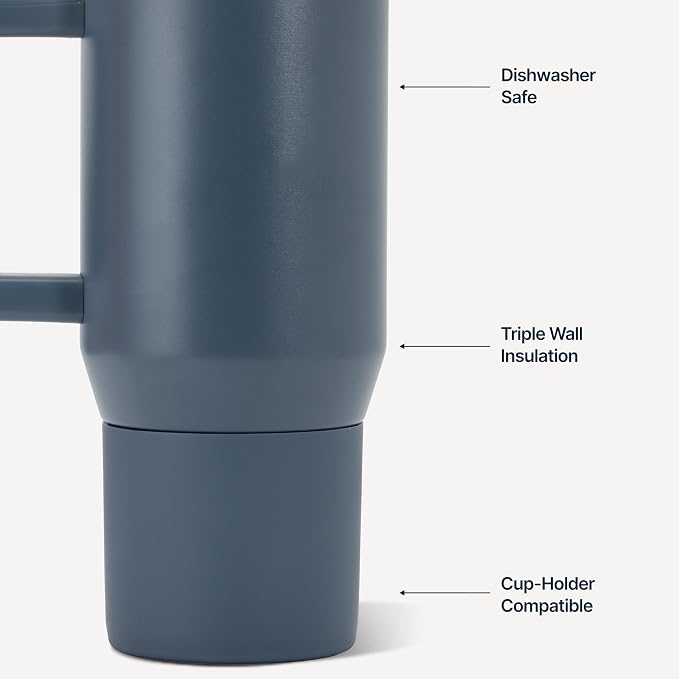 HydroJug Coffee Traveler 20oz Ceramic-Lined Mug with Handle, Cascade - Image 3