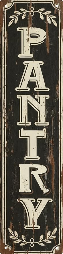 Pantry Metal Sign Rustic Plaque for Kitchen Wall Decor Organizational by Unknown