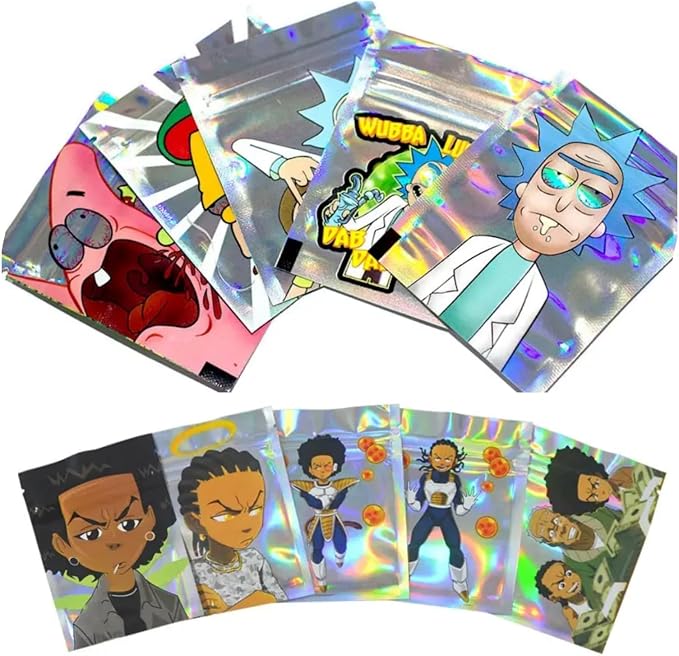 1000 Pcs Custom Print Aluminium Foil Bags(Min Order 1000 Pcs),Smell Proof Pouch for Business Packaging,Resealable Stand Up Zipper Bag for Food Storage,Pet,Dried Food,Snack(Exclude Shipping Fee） - Image 2