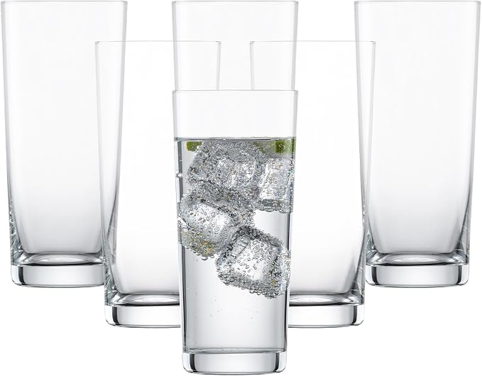 SCHOTT ZWIESEL Basic Bar Tumblers 13 Ounce (Set of 6), Medium-Sized Longdrink Glasses, Dishwasher-Safe Tritan Crystal Glasses, Made in Germany by Unknown