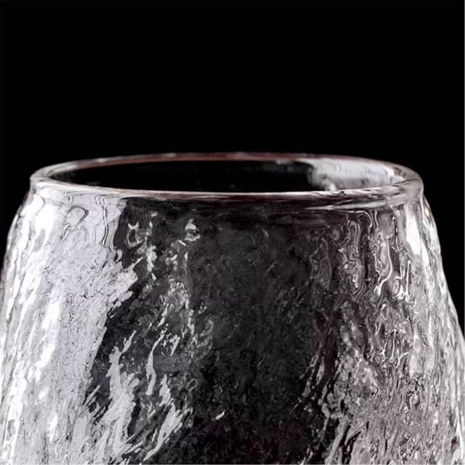 drinking glassware 10Oz Stemless Textured Borosilicate Glass Water Cups - Image 6