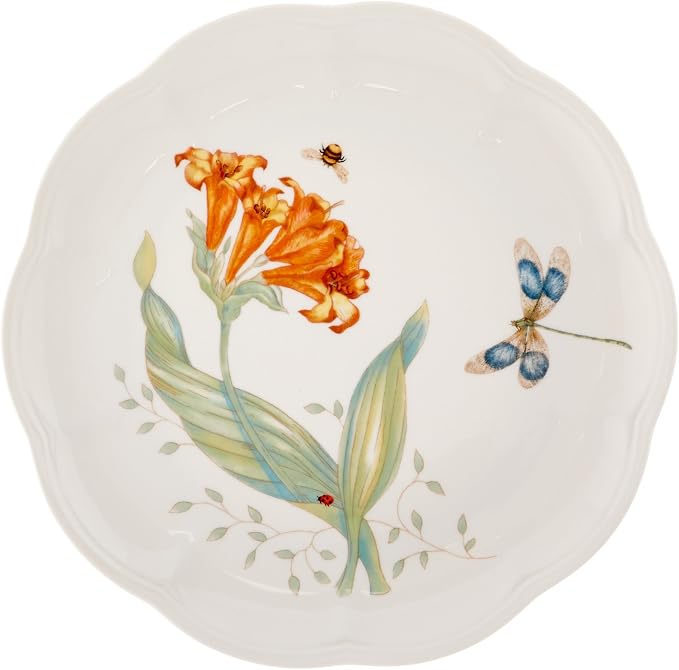 Lenox Dinnerware Set, Butterfly Meadow 18-Piece Set, Service For 6, White Porcelain, Butterfly And Flower Designs, Plates And Bowls Sets, Dishwasher Safe, Home & Kitchen (Assorted, 18 Pieces) - Image 14