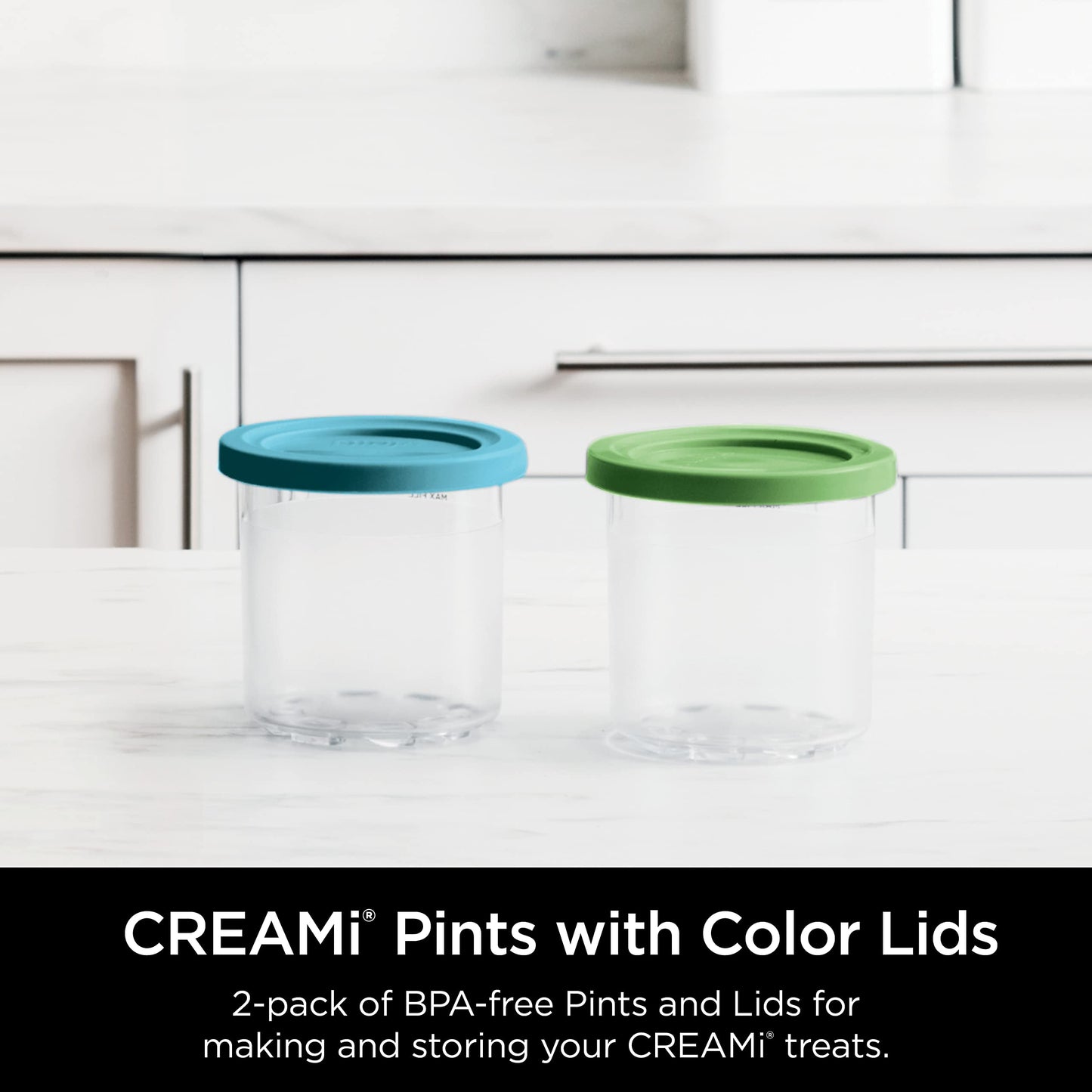 Compact Ice Cream Maker 7 Programs with 2 Pint Containers for Gelato Sorbet Milkshake Smoothie Bowls Silver