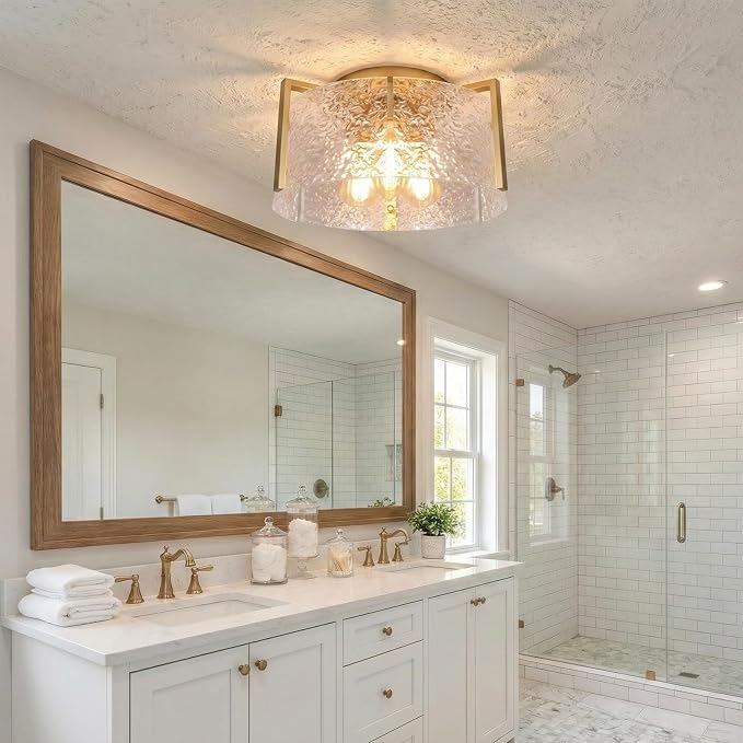 Bektas Semi Flush Mount Ceiling Light, Hallway Light Fixture,Entryway Light,Modern Bedroom Lampe,Metal Light Fixtures,Lighting Fixture Flush Mount for Kitchen Bathroom Dining Room ETL Listed - Image 7