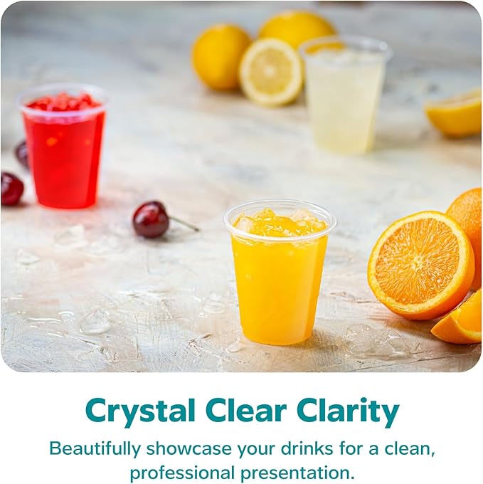 Comfy Package GUSTO [5oz.- 500 Count] Clear Plastic Cups Disposable Drinking Cups for Parties, Events, & Everyday Use – Crystal Clear, BPA-Free, Durable Polypropylene - (Formerly