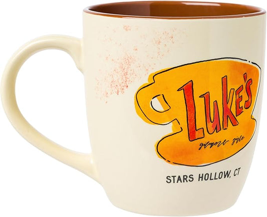 Silver Buffalo Gilmore Girls Luke's Lipstick Stain, Ceramic Mug, 18oz | Logo, 0.53 Liters by SilverBuffalo