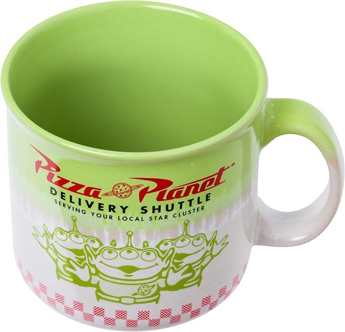 Silver Buffalo Disney Pixar Toy Story, Reactive Glaze Camper Mug, 20oz | Pizza Planet, Ceramic, 0.59 Liters - Image 3