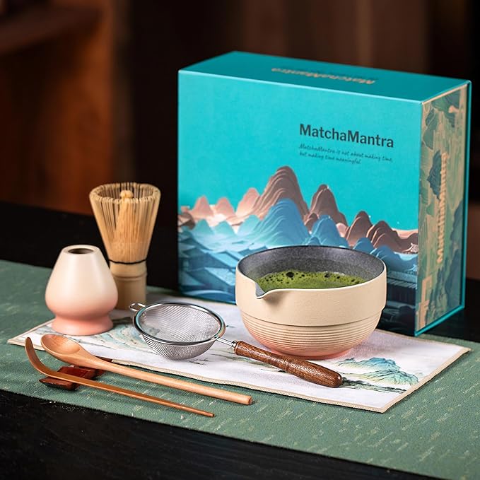 Premium Japanese Matcha Set, Complete 9-Pcs Ritual Kit – Presented in Luxury Magnetic Gift Box, Perfect for Gifting or Self-Care