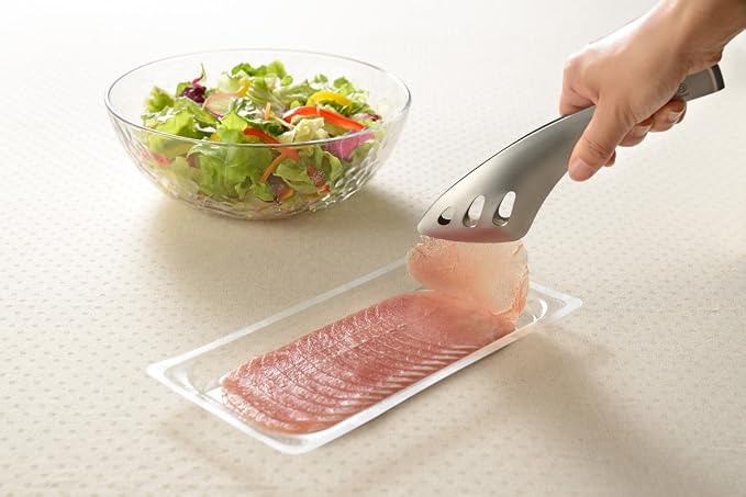 Oaks Leye LS1514 Yubisaki Server Tongs, Easy to Serve Even While Sitting, Stainless Steel, Made in Japan - Image 5
