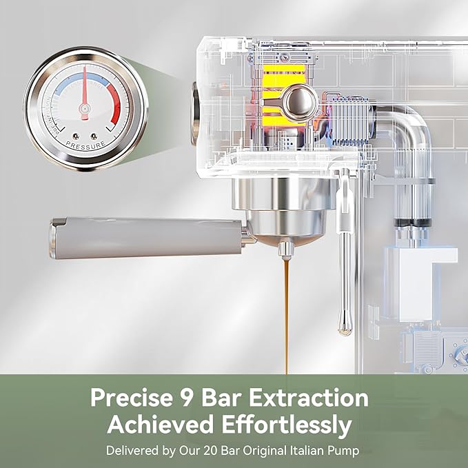 Gevi 20 Bar Espresso Machine with Conical Burr Anti-Static Coffee Grinder | 35 Precise Grind Settings;Removable Water Tank;Include Necessary Accessories;Easy to Clean and Maintain;with Milk Frother; - Image 2