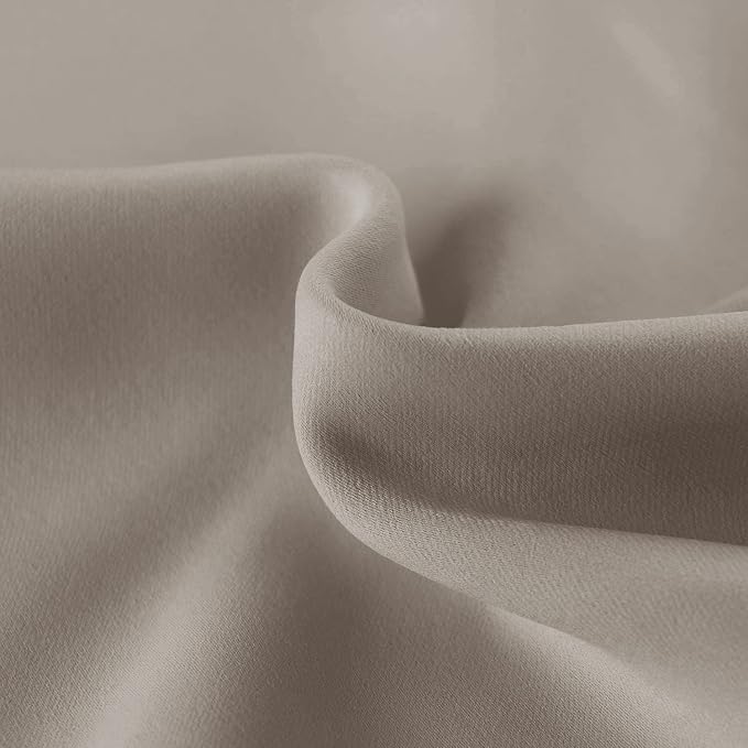 Hiasan Valance Curtains for Kitchen Blackout Thermal Insulated Solid Window Curtain Valance, Taupe, 52 x 18 Inches, 1 Panel - Image 4