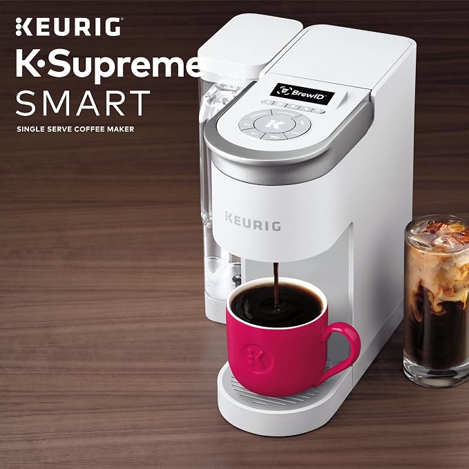 Keurig K-Supreme SMART Single Serve Coffee Maker With WiFi Compatibility, 4 Brew Sizes, And 66oz Removable Reservoir, Compatible with Alexa, White - Image 11