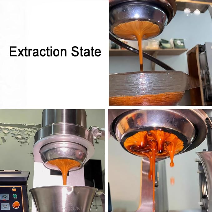 Pneumatic Espresso Machine, Portable Stainless Steel Coffee Maker with Pressure Gauge & Relief Valve for Home, Camping - Image 5