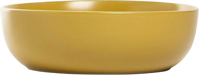 10 Strawberry Street Wazee Matte Coupe Dinnerware, Bowl, Yellow, Set of 6 - Image 2