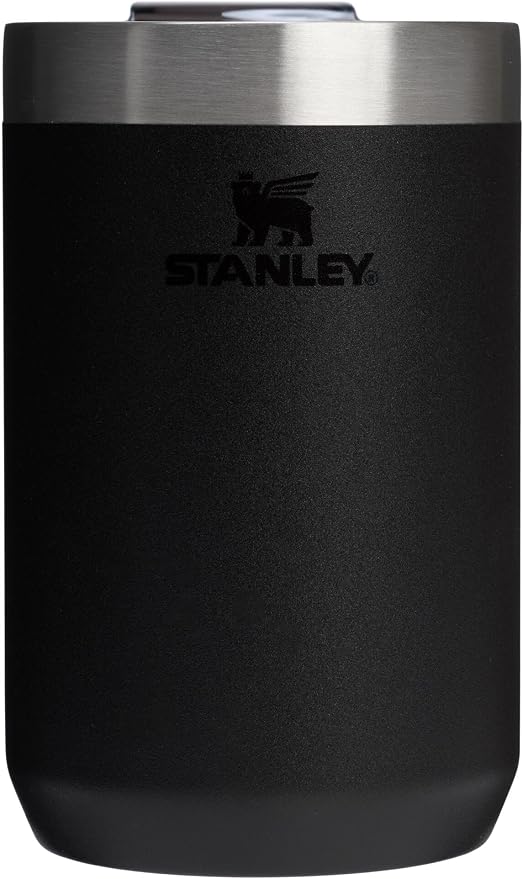 STANLEY Everyday Camp Cup 12 oz | Drink Through Lid | Cup for Coffee, Tea and Drinks | Insulated Stainless Steel | BPA-Free | Black 2.0 by Unknown