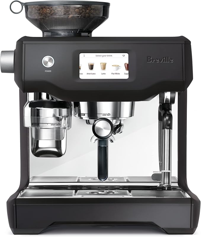 Breville BES990BTR Oracle Touch Espresso Machine, Black Truffle | Automatically brew barista-quality espresso, lattes and cappuccinos at home with this coffee maker with built-in grinder by Unknown