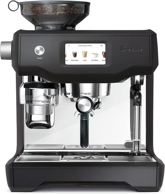 Breville BES990BTR Oracle Touch Espresso Machine, Black Truffle | Automatically brew barista-quality espresso, lattes and cappuccinos at home with this coffee maker with built-in grinder by Unknown