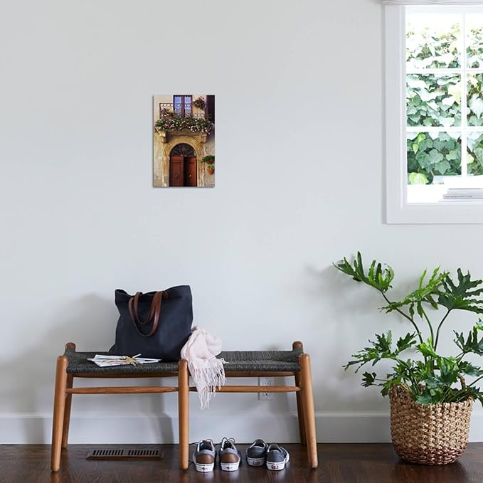 ART.COM Wall Photo Balcony Flowers and Doorway in Pienza Tuscany Italy by Julian Castle, 12" x 18" - Image 3