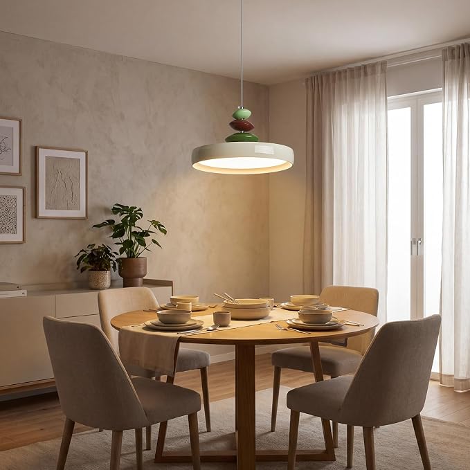 Modern Pendant Lights,White 12" LED Pendant Lighting Fixture with Remote Control Dimmable 3 Color Mode & Brightness, Adjustable Hanging Lamp for Kitchen Dining Room Bedroom Kitchen Island - Image 6