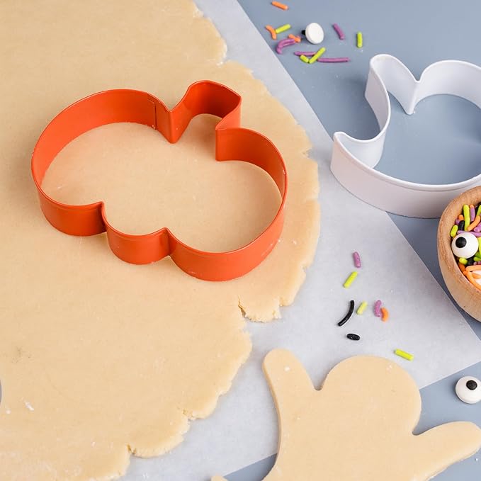 Cookie Cutter Kingdom, Halloween Cookie Cutters, 2 Pack, Stainless Steel, Beautful Coated Finish, Mold for Cakes Biscuits and Sandwiches (Halloween 2 Pack)