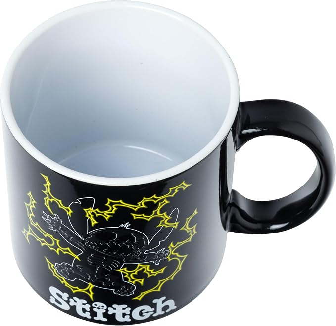 Silver Buffalo Disney Lilo and Stitch Lightning Bolts, Ceramic Mug, 20oz | Shocking Glow in the Dark Feature, 0.59 Liters - Image 6