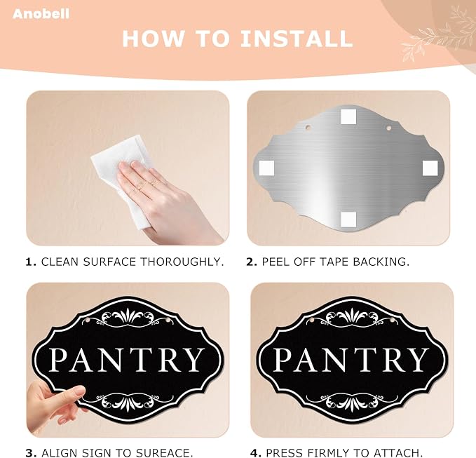 Large Pantry Sign 8" × 12" Rust-Proof Aluminum Metal Signs for Door | Pantry Wall Decor, Waterproof, for Kitchen, Home, Food Storage, Coffee Shop, Restaurant, Office Wall Decor - Image 5