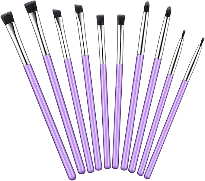 10 Pcs Cake Decorating Brushes Set Food Safe Paint Brushes Food Fondant Tools Chocolate Sugar Cookie Candy Cake Pastry Brush for Dusting Edible Glitter and Painting with Edible Color on Treats