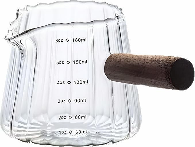 Espresso Glass with Handle 6Oz Espresso Shot Cup Espresso Measuring Cup with Dual Scale Markings Coffee Essentials for Coffee Milk by Unknown