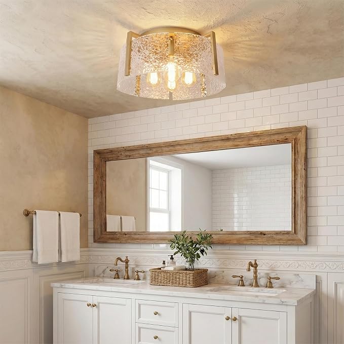 Bektas Semi Flush Mount Ceiling Light, Hallway Light Fixture,Entryway Light,Modern Bedroom Lampe,Metal Light Fixtures,Lighting Fixture Flush Mount for Kitchen Bathroom Dining Room ETL Listed - Image 4