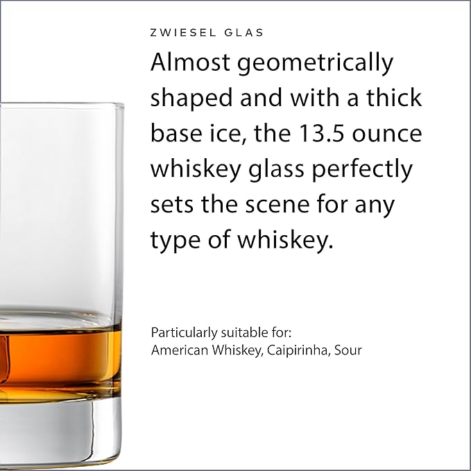ZWIESEL GLAS Paris Whiskey Glass 13.5 Ounce (Set of 6), Bar Tumbler for Whiskey, Dishwasher-Safe Tritan Crystal Glasses, Made in Germany - Image 3