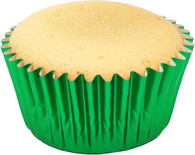 Standard Green Foil Cupcake Liners Muffin Baking Cups for Party and More, 100-Count - Image 6