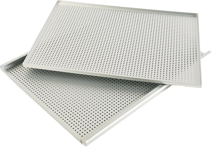 Sheet Puff Pastry Tray Cookie Pan Millefeuille Tray Two Layer Aluminum Perforated Surface Suitable for Family Gatherings Event, Thickness 2mm - Image 6