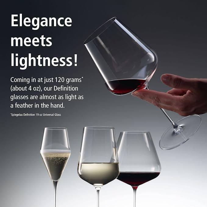 Spiegelau Definition Digestif Glasses, Elegant Stemmed Dessert Wine Glasses for After-Dinner Drinks, Lightweight Crystal Glassware for Wedding Gifts, Housewarming Party, 4.5 oz, Set of 2 - Image 4