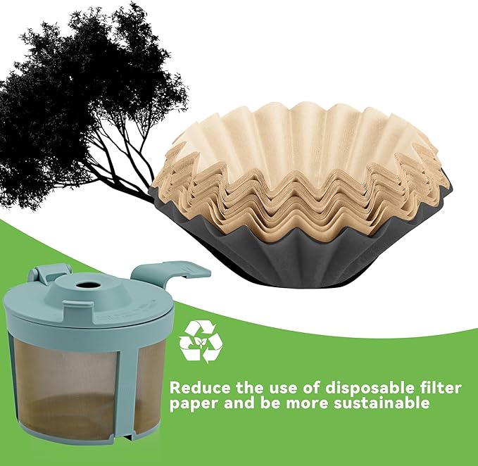 Coffee Basket Coffee Filter Accessories for Ninja PB051 & PB041, Green, 2pack