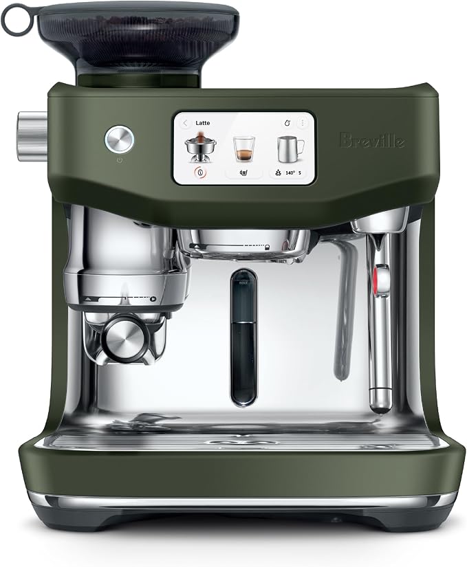 Breville BES985OLT Oracle Jet Espresso Machine, Olive Tapenade | Automatically brew barista-quality lattes, cappuccinos and cold brew at home with this coffee maker with built-in grinder by Unknown