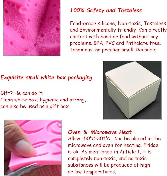 Soap Molds Carnations Flower, 3D Flowers Silicone Handmade DIY Candy Melt Mold, Chocolate Cookie Making Tools, Christmas Cake Candles Mould, Christmas Party Decoration for Oven Cupcake