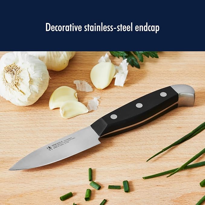 Henckels Statement 20-Pc Knife Set, Razor-Sharp, German Engineered, Brown | Informed by 100+ Years of Mastery. Effortless Cutting with Lightweight with Comfortable Grip, Dishwasher safe. - Image 9