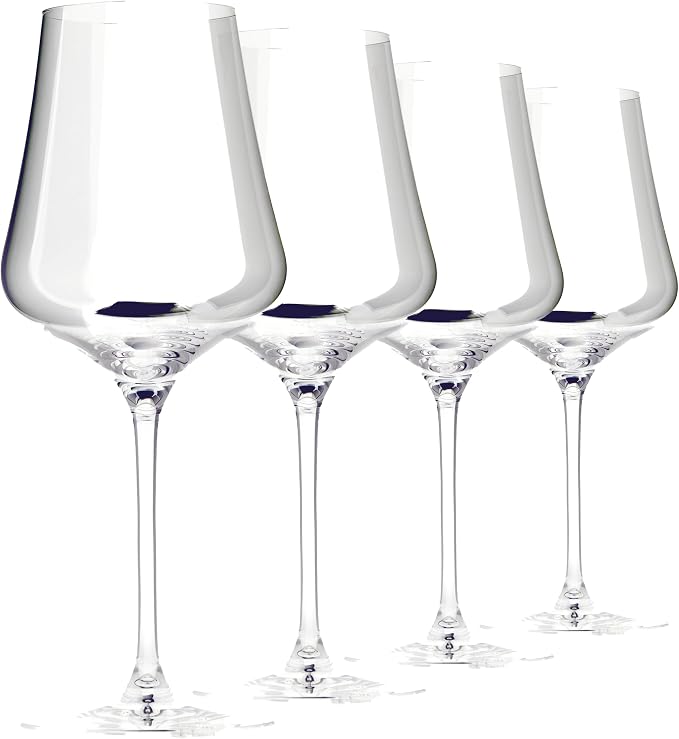 Gabriel-Glas StandArt Crystal Wine Glasses, Set of 4 with Gift Boxes - Premium, Universal Wine Glass for Red and White Wine - Dishwasher Safe, Lead-Free, 16 oz. by Gabriel-Glas