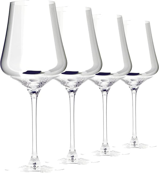 Gabriel-Glas StandArt Crystal Wine Glasses, Set of 4 with Gift Boxes - Premium, Universal Wine Glass for Red and White Wine - Dishwasher Safe, Lead-Free, 16 oz. by Gabriel-Glas