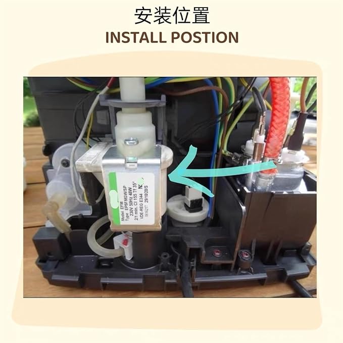 Compatible For Philips, EP1200 EP2200 EP2230 Coffee Machine Water Pump | Compatible for SAECO, EP4300 EP3146 EP3200 EP3221 EP3241 5447 5441 230V 48W EP5FMGW/SP Electromagnetic Pump Replacement - Image 2
