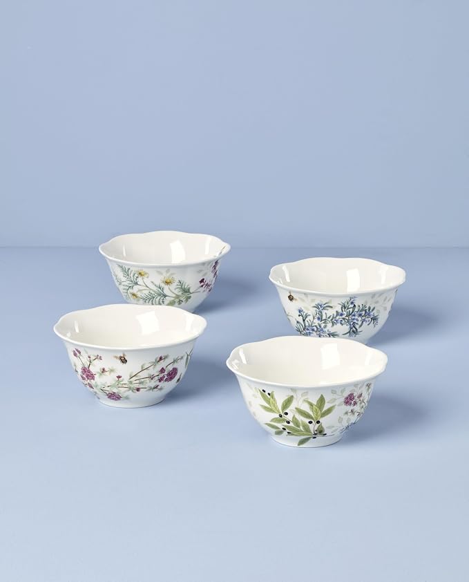 Lenox 897796 Butterfly Meadow Herbs Rice Bowls, Set Of 4 - Image 3