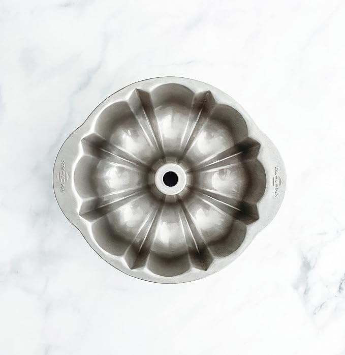 USA Pan Bakeware Nonstick Fluted Tube Cake Pan, Aluminized Steel 10-Inch - Image 2