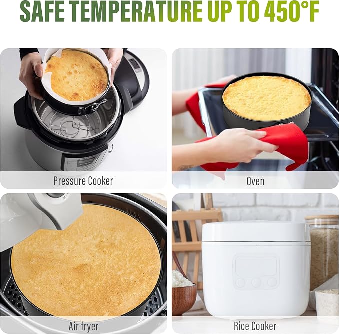 Vakoo 10 Inch Springform Pan - Nonstick, Leakproof Cheesecake Pan for Baking, Easy Release, No Parchment Paper Needed - Image 6