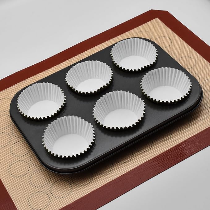 200 Pcs Purple Foil Cupcake Liners Standard Baking Cups Muffin Paper Cases | Food-grade, Greaseproof & Sturdy Parchment, Cupcake Wrapper for Party, Christmas, Gift - Image 7