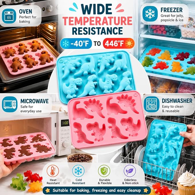 2 Pack 6 Cavity Tulip Flower Silicone Molds, Food Grade Flexible Reusable Molds Easy Release for Soap Bath Bomb Chocolate Candy Jelly Ice Cube, Microwave Freezer Dishwasher Safe - Image 7