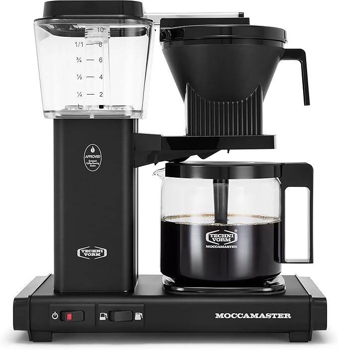 Moccamaster 53948 KBGV Select 10-Cup Coffee Maker, Matte Black, 40 ounce, 1.25l by Unknown