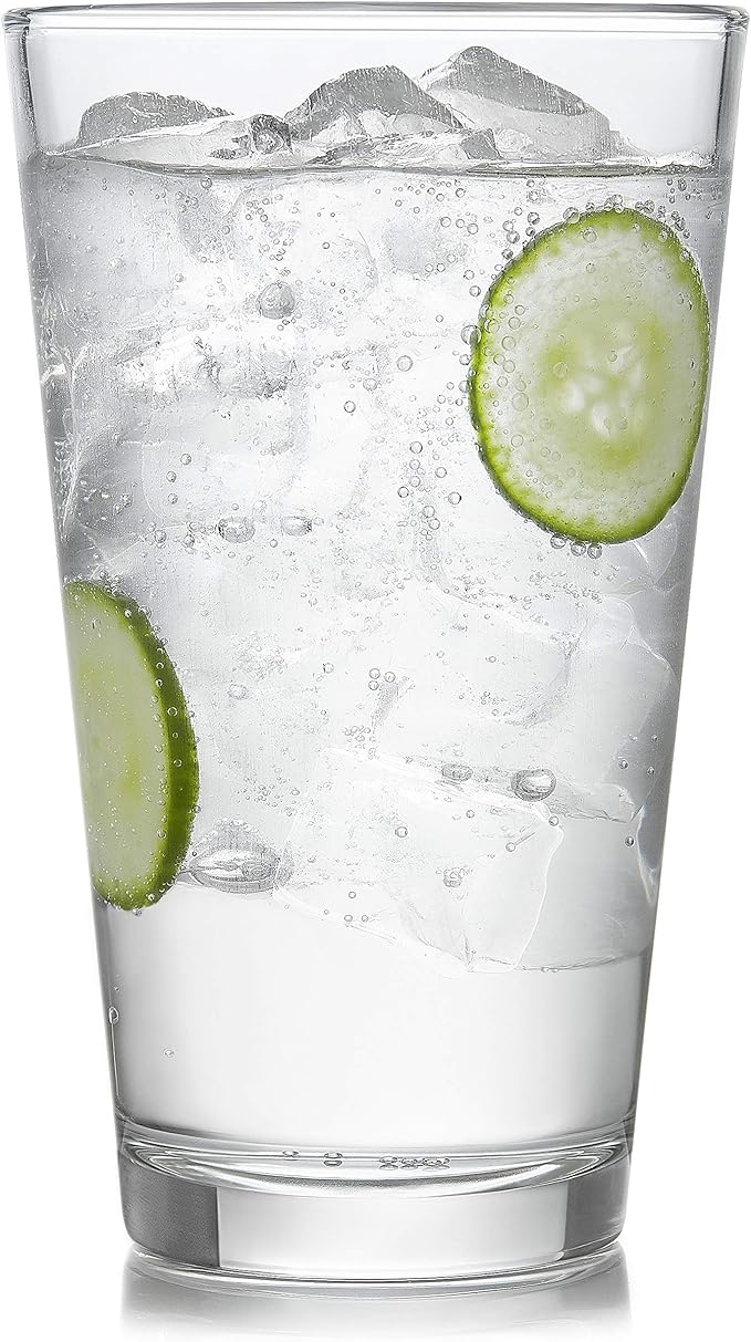Libbey Preston Tumbler & Rocks Drinking Glasses Set of 16, All-Purpose Cups | 16 oz and 13 oz Capacities for Water, Juice, Cocktails, and More with Wide Mouths and Dishwasher-Safe Cleanup - Image 7