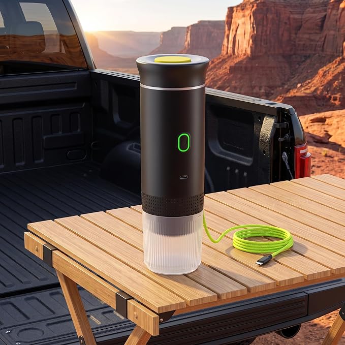 Portable Espresso Maker, Portable Coffee Maker, Mini Coffee Machine Hot & Cold Extraction with 150Ml Cup for Car Home Travel RV Hiking 3 In 1 - Image 6